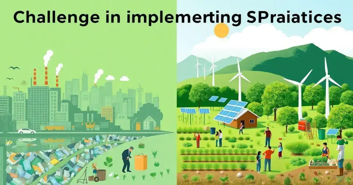 Challenges in Implementing Sustainable Practices